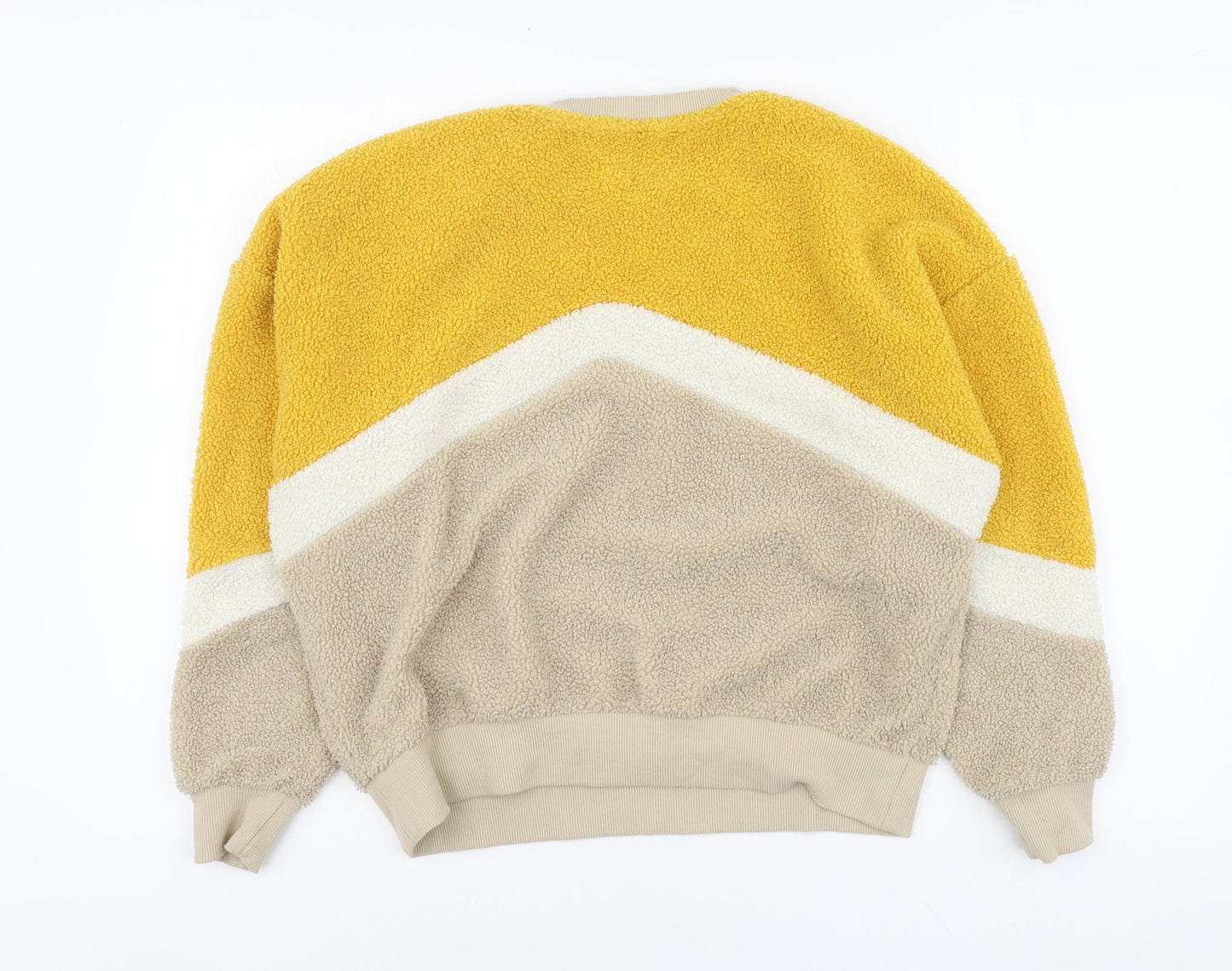 New Look Womens Multicoloured Colourblock Polyester Pullover Sweatshirt Size 8