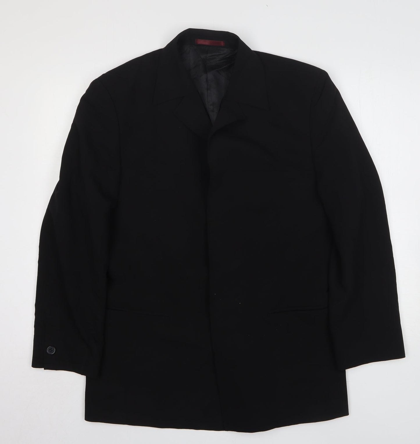 Butler and Webb Mens Black Polyester Jacket Suit Jacket Size 38