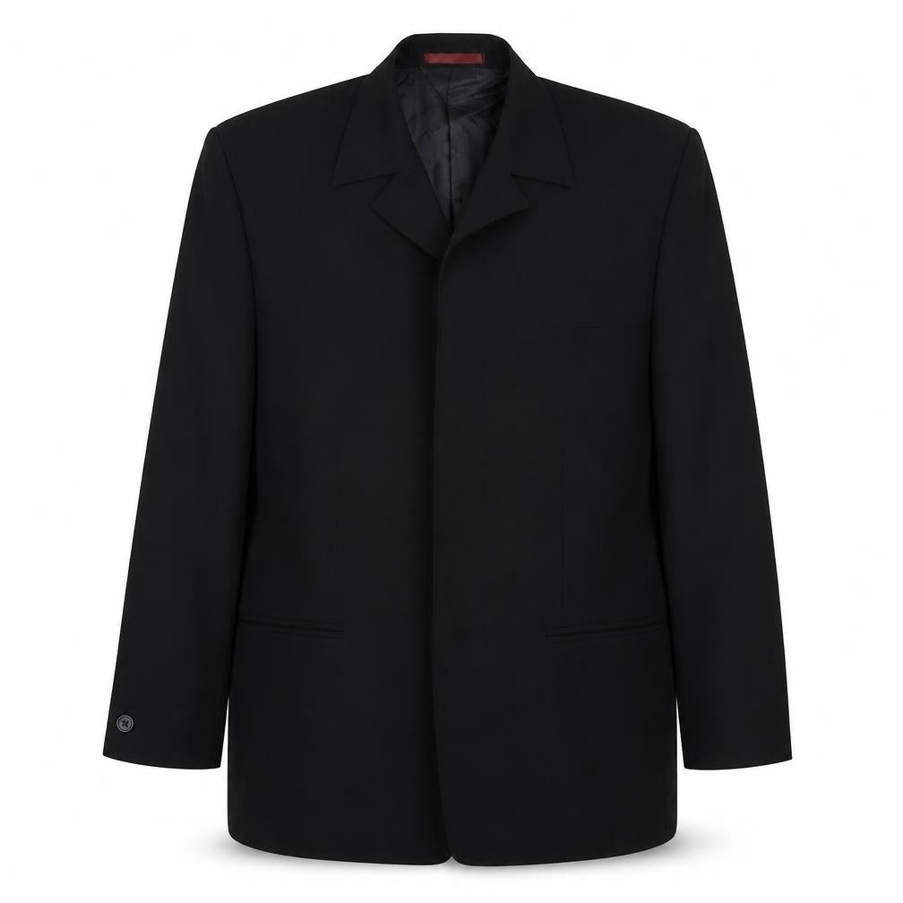 Butler & Webb Mens Black Polyester Jacket Suit Jacket Size 38