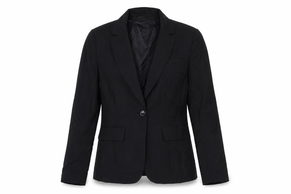 Et Vous Womens Black Polyester Jacket Suit Jacket Size 8