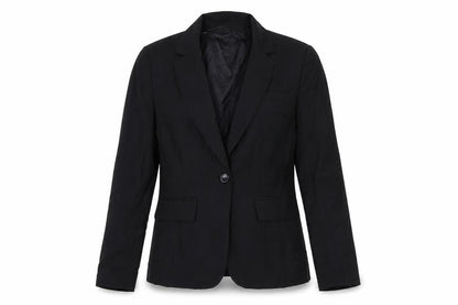 Et Vous Womens Black Polyester Jacket Suit Jacket Size 8