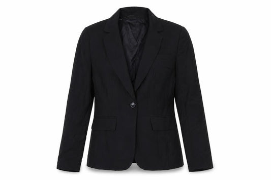 Et Vous Womens Black Polyester Jacket Suit Jacket Size 8