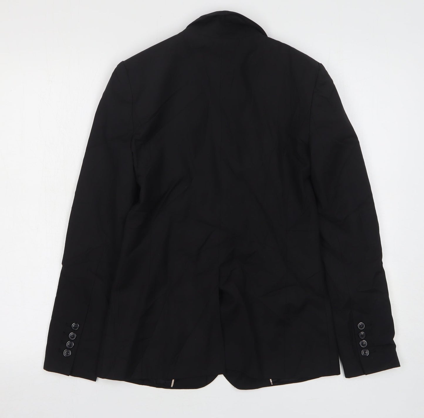 Et Vous Womens Black Polyester Jacket Suit Jacket Size 8