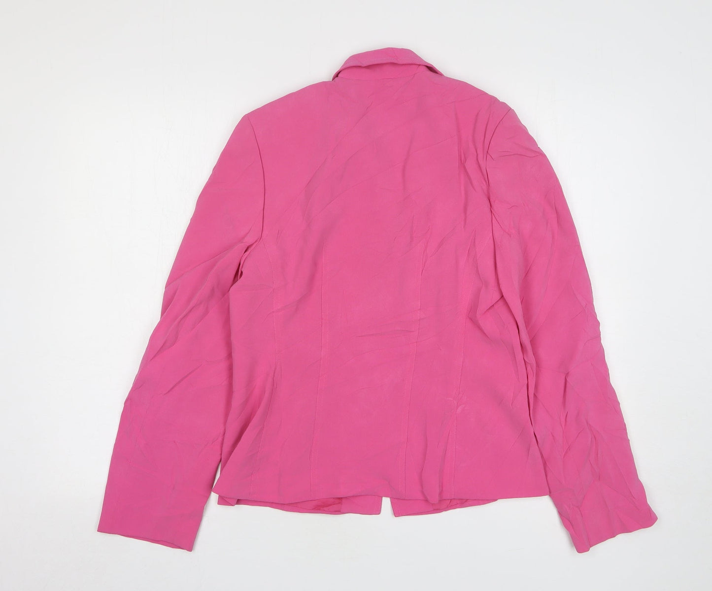 Planet Womens Pink Triacetate Jacket Suit Jacket Size 10