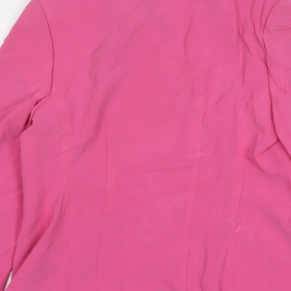 Planet Womens Pink Triacetate Jacket Suit Jacket Size 10