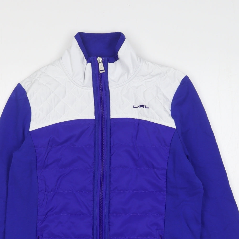 Lauren Active Womens Blue Jacket Size S Zip
