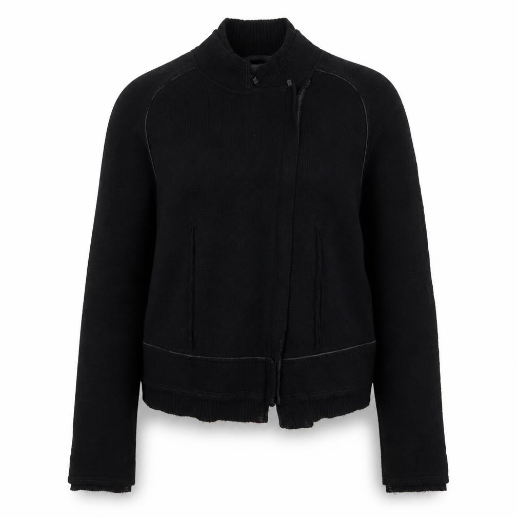 Heymann Womens Black Jacket Size 10 Zip
