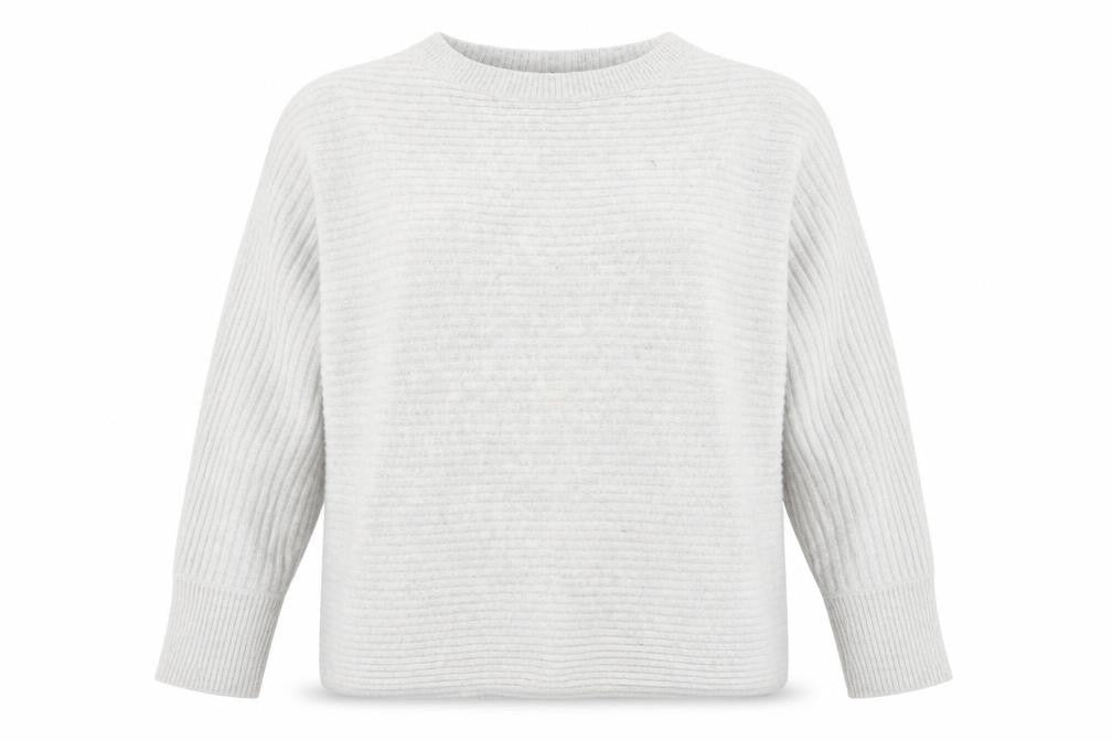 F&F Womens Grey Round Neck Polyester Pullover Jumper Size L