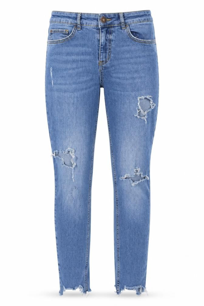 George Womens Blue Polyester Skinny Jeans Size 32 L28 in Regular Button