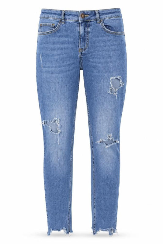 George Womens Blue Polyester Skinny Jeans Size 32 L28 in Regular Button