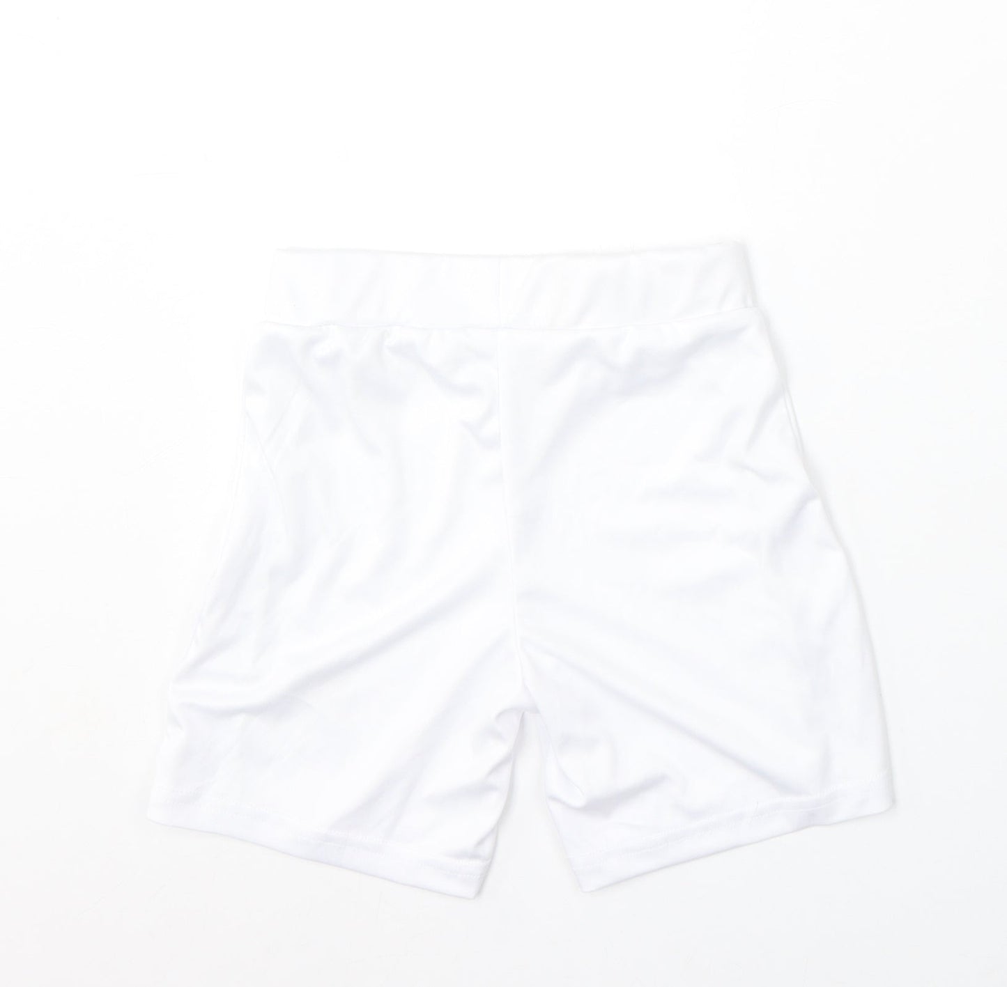 Dunnes Stores Boys White Polyester Sweat Shorts Size 7-8 Years Regular Tie - Irish Football