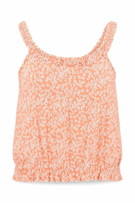 Papaya Womens Pink Floral Polyester Camisole Blouse Size 10 Roll Neck
