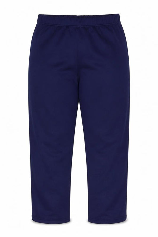 Anne De Lancay Womens Blue Polyester Jogger Trousers Size L L29 in Regular