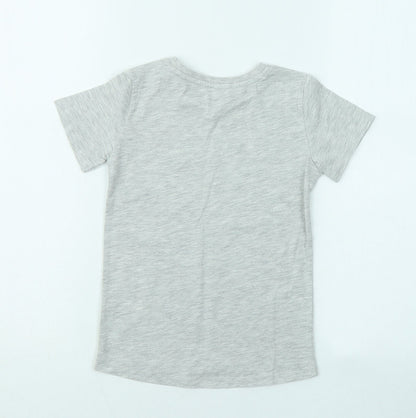 Dunnes Boys Grey Polyester Basic T-Shirt Size 3-4 Years Round Neck - Gaming