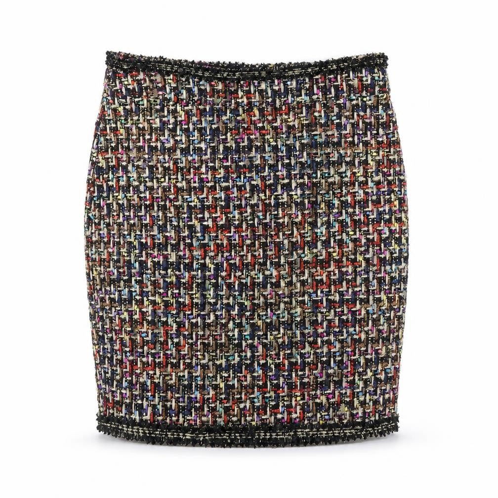 Savida Womens Multicoloured Polyester Straight & Pencil Skirt Size S Zip
