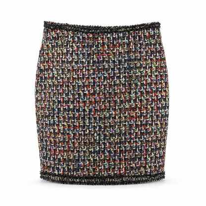 Savida Womens Multicoloured Polyester Straight & Pencil Skirt Size S Zip