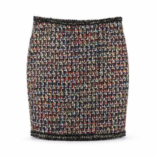 Savida Womens Multicoloured Polyester Straight & Pencil Skirt Size S Zip