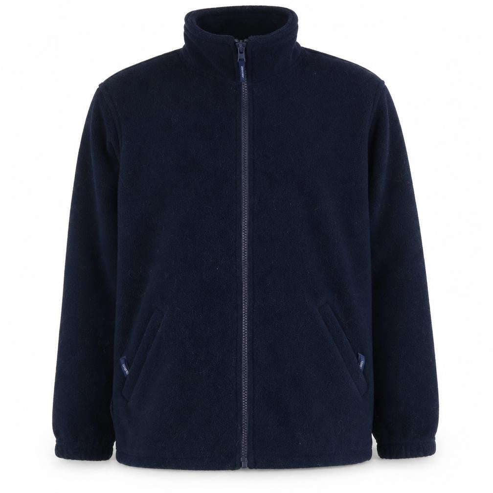 Uneek Mens Blue Polyester Full Zip Sweatshirt Size S