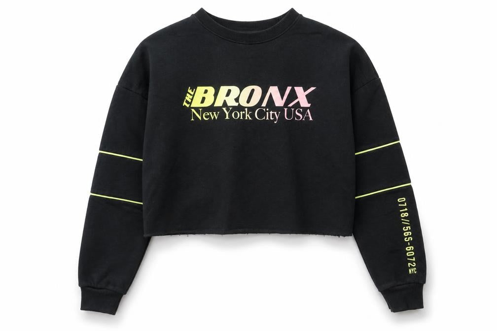New Look Girls Black Polyester Pullover Sweatshirt Size 12-13 Years Pullover - The Bronx New York City