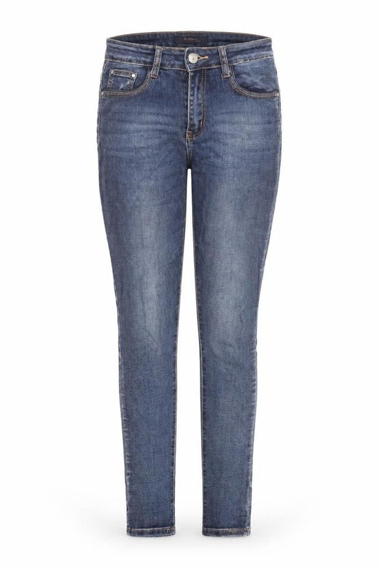 B.S Jeans Womens Blue Cotton Skinny Jeans Size 36 in L30 in Regular Button