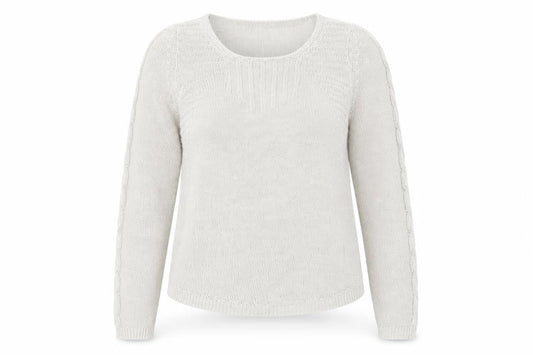 Monsoon Womens Grey Round Neck Acrylic Pullover Jumper Size 10