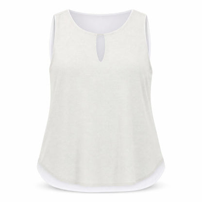ecru Womens Grey Polyester Basic Blouse Size XL Round Neck