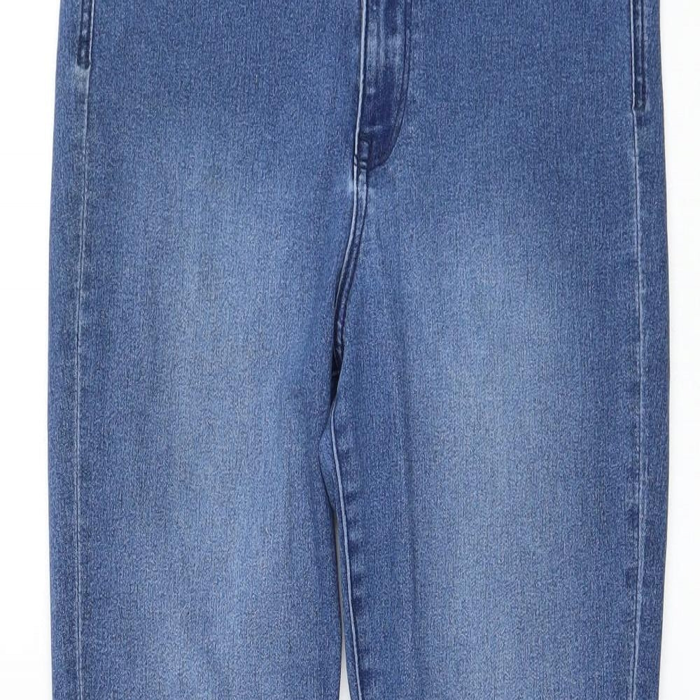 H&M Womens Blue Cotton Skinny Jeans Size 31 in L28 in Regular Zip