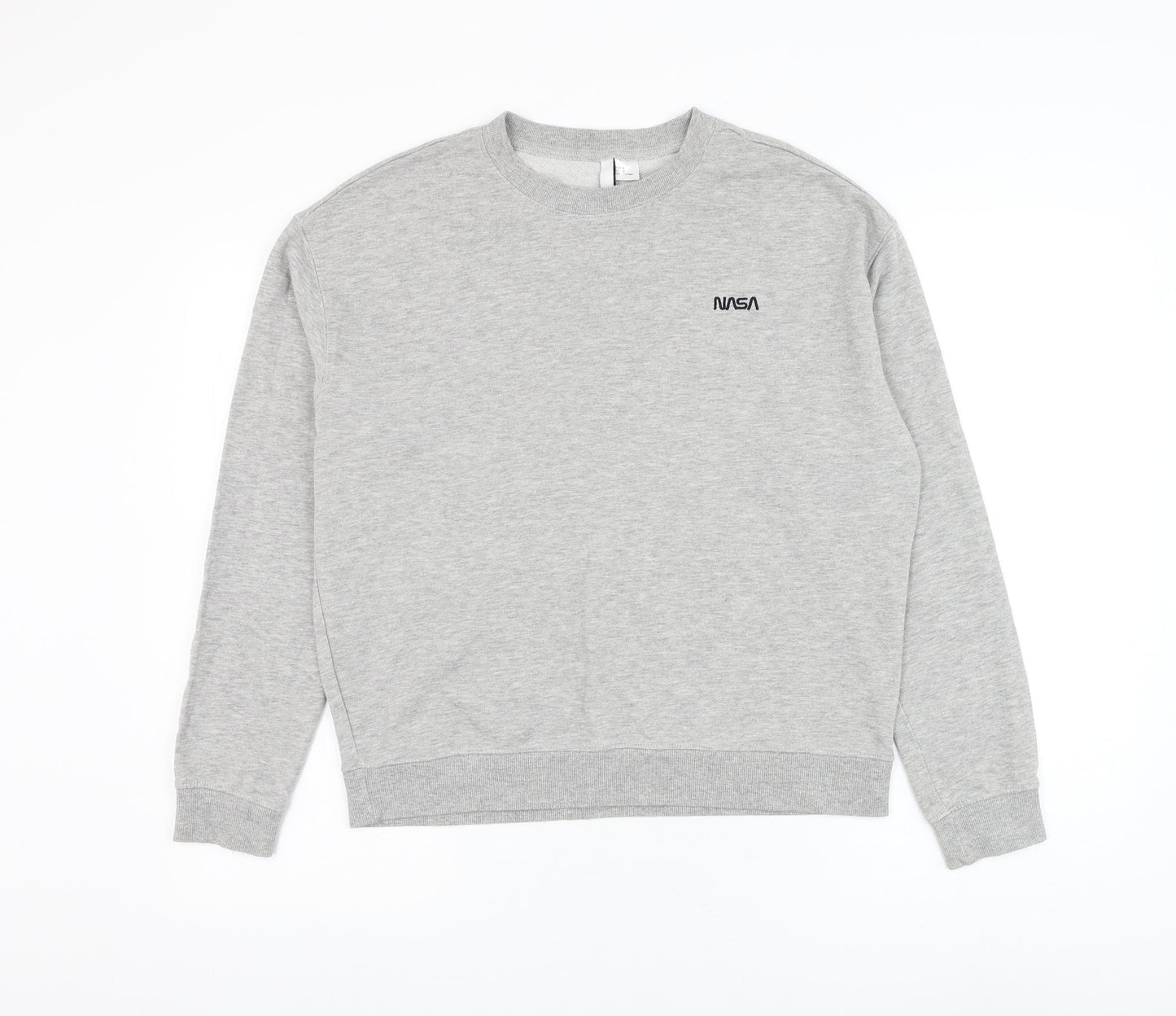 Divided by H&M Womens Grey Cotton Pullover Sweatshirt Size M Pullover - NASA