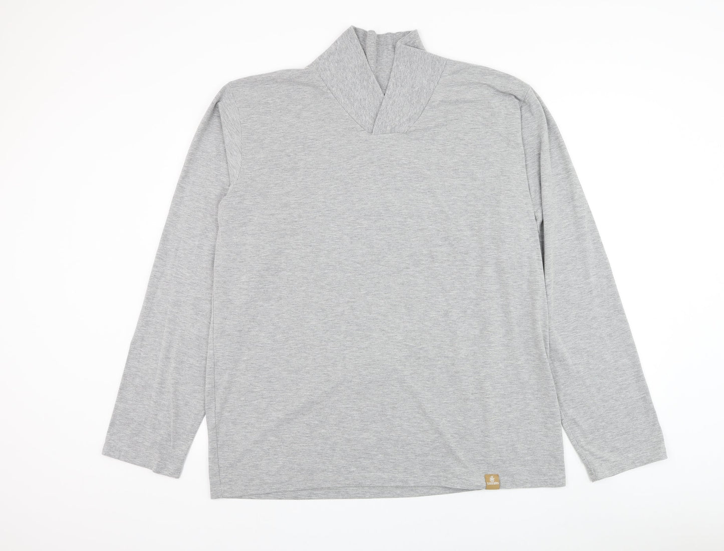 Hydra Mens Grey Polyester Pullover Sweatshirt Size L