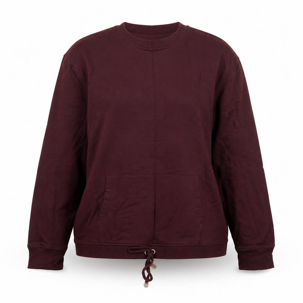 F&F Womens Purple Viscose Pullover Sweatshirt Size 8 Pullover - Burgandy