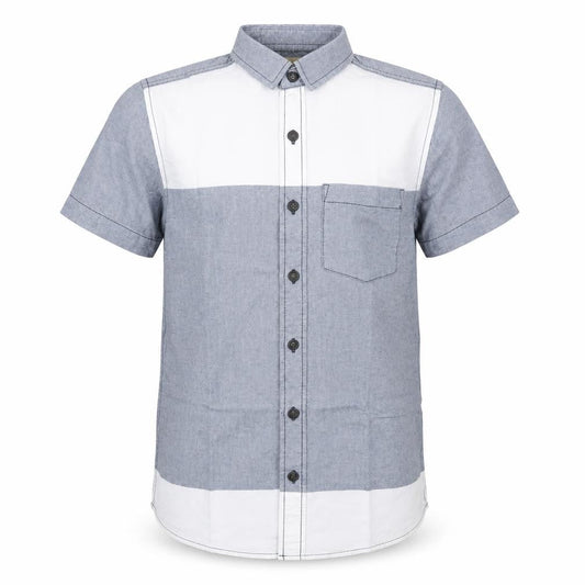 Twisted Soul Mens Multicoloured Colourblock Cotton Button-Up Size XS Collared Button
