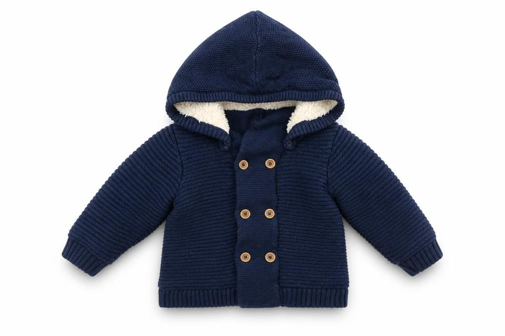 Obaibi Baby Blue Jacket Size 12 Months Button