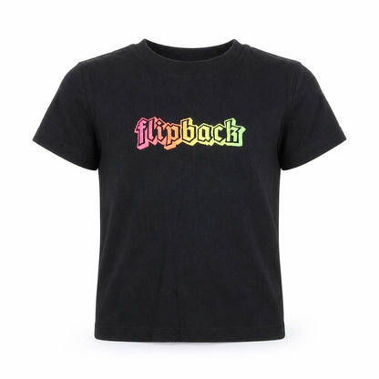 Next Girls Black Cotton Basic T-Shirt Size 5 Years Round Neck Pullover - Flipback