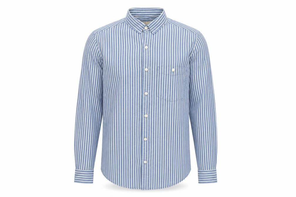 NEXT Mens Black Striped Cotton Button-Up Size S Collared Button