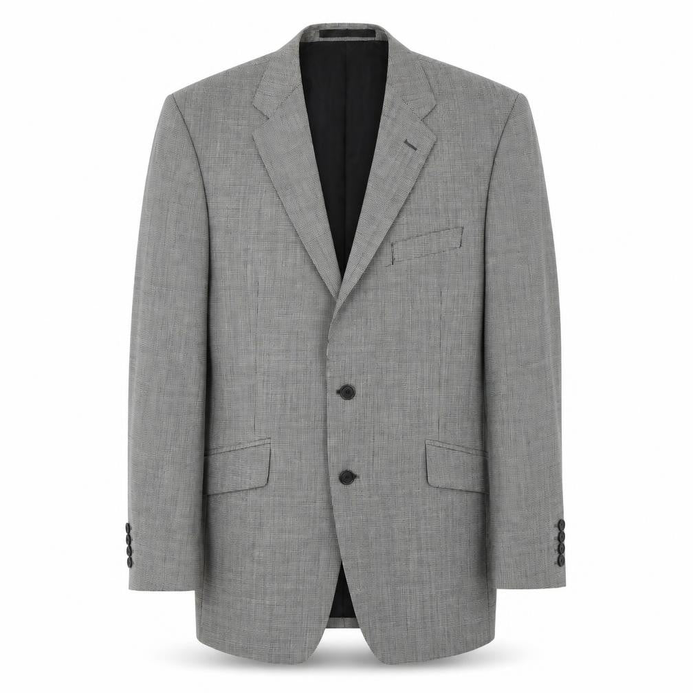 Marks & Spencer Mens Green Houndstooth Wool Jacket Suit Jacket Size M