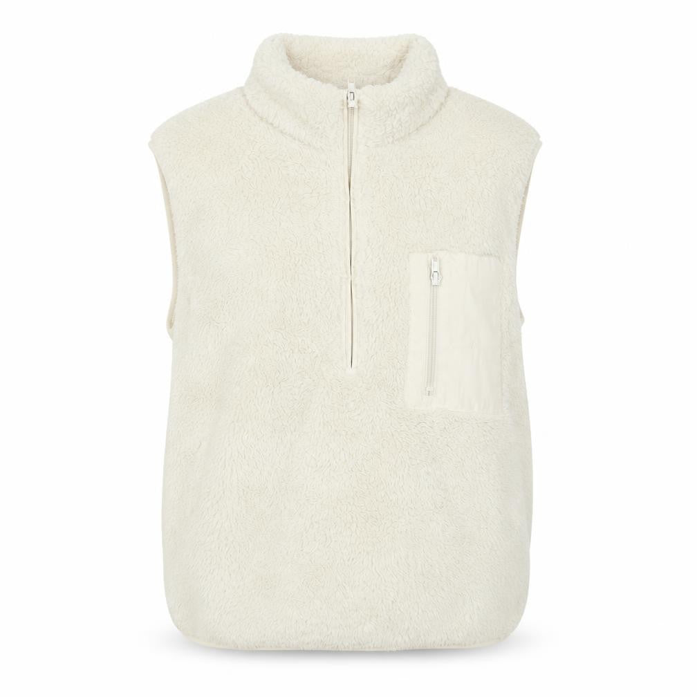 Divided by H&M Womens Beige Gilet Jacket Size S Zip
