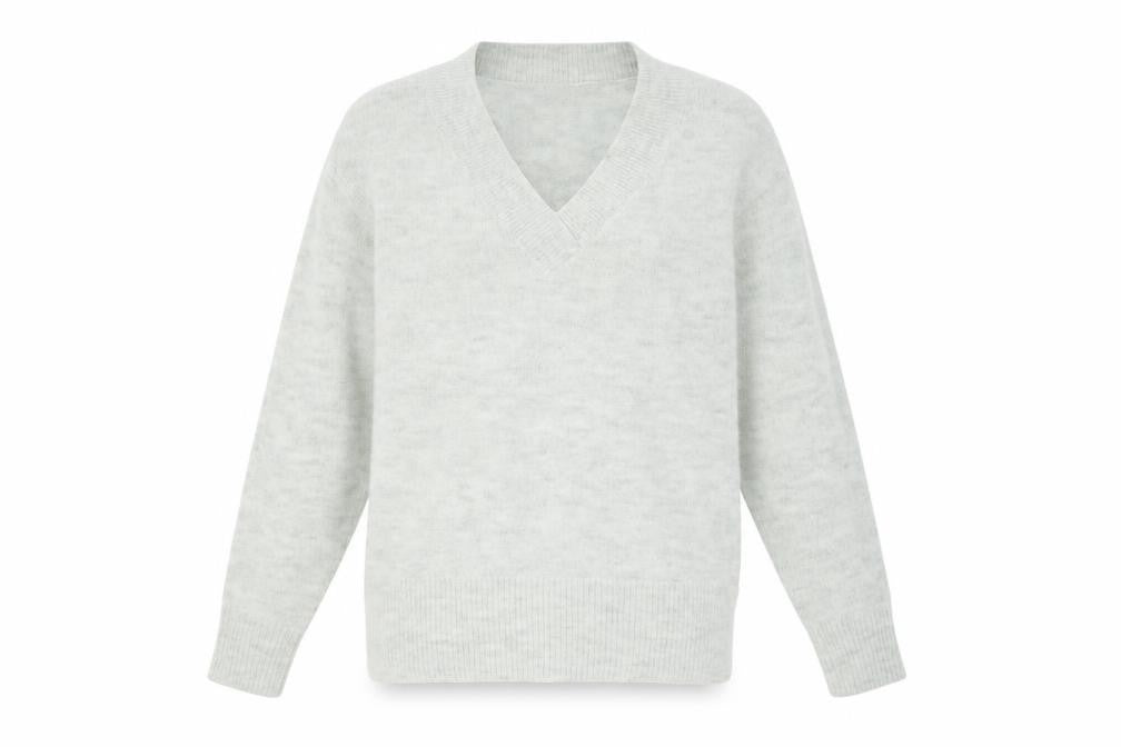 George Womens Gold V-Neck Polyester Pullover Jumper Size 8