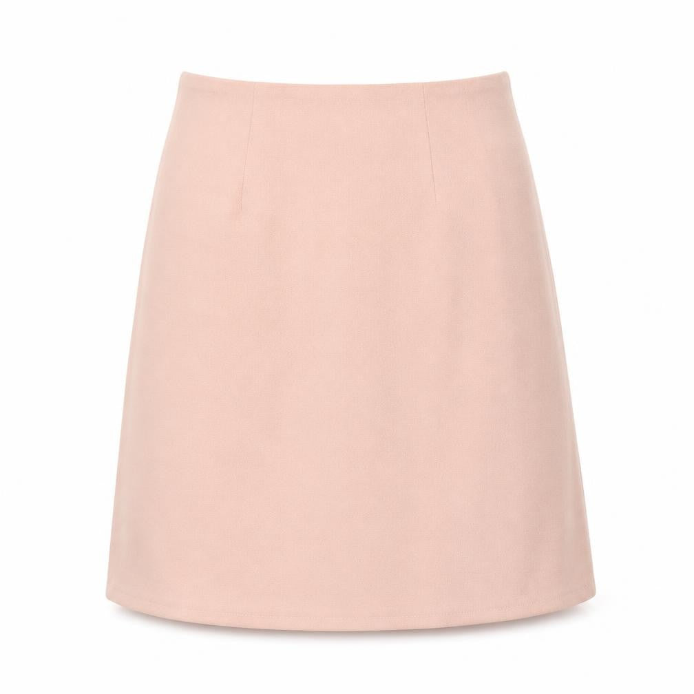 New Look Womens Pink Polyester A-Line Skirt Size 8 Zip