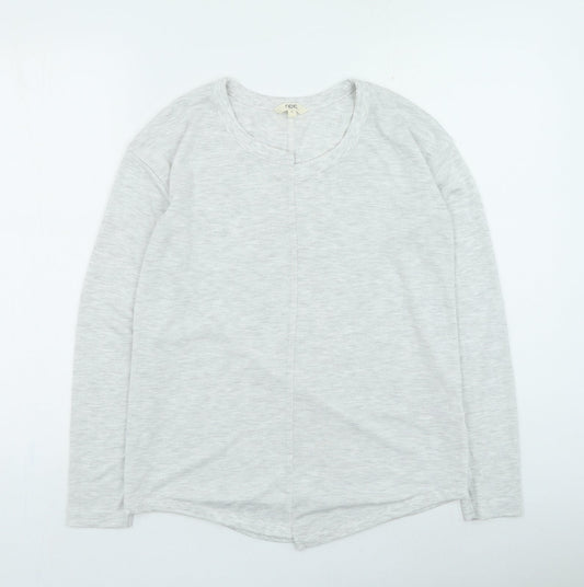 NEXT Womens Grey Round Neck Viscose Pullover Jumper Size 12