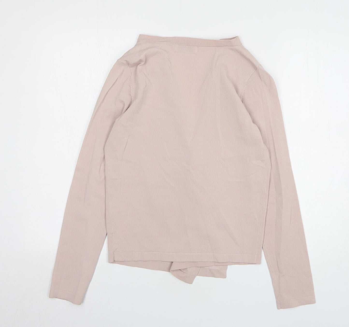 Gallery Womens Pink V-Neck Viscose Cardigan Jumper Size M