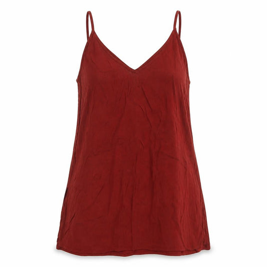 New Look Womens Orange Viscose Camisole Tank Size 8 V-Neck