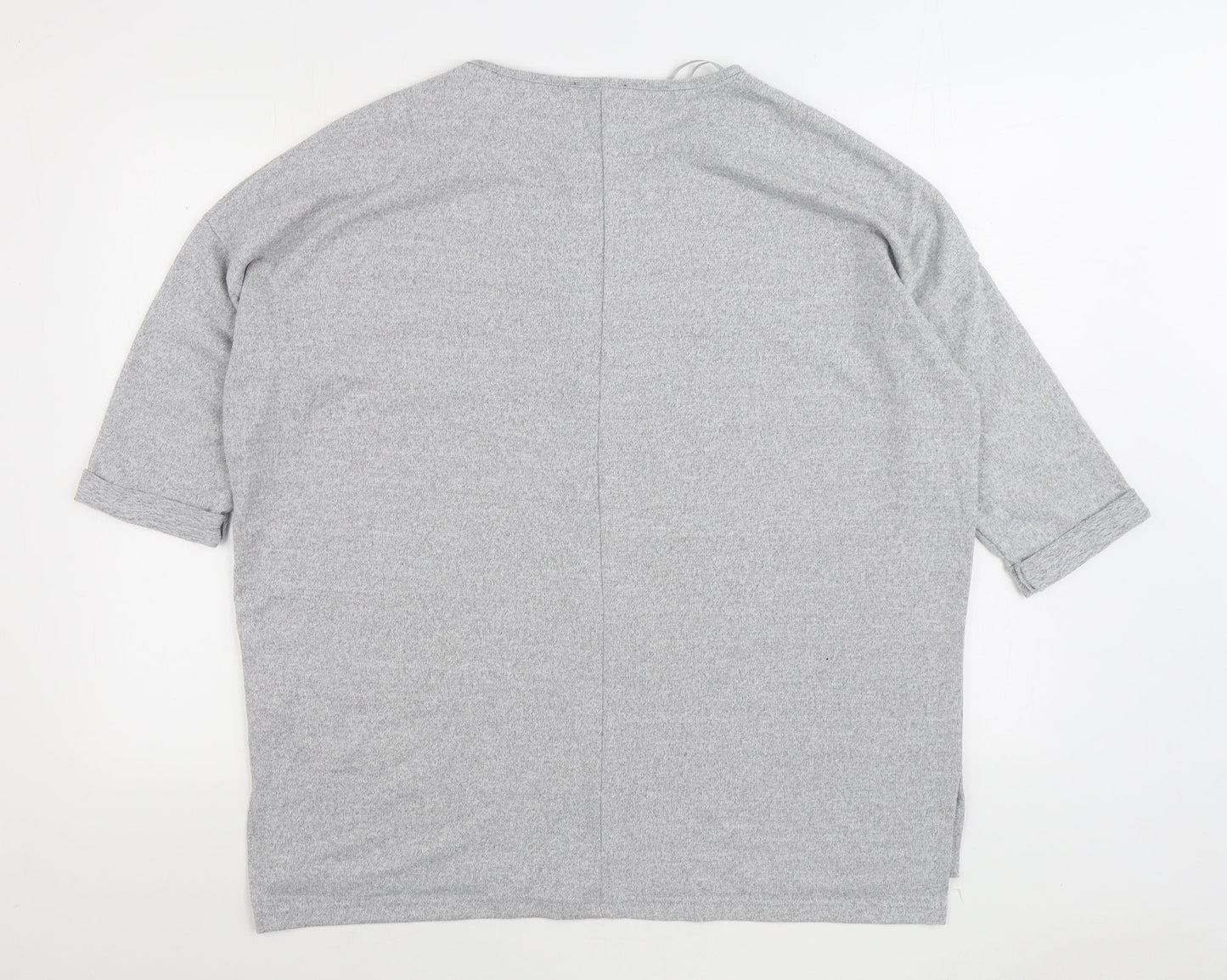 New Look Womens Grey Polyester Pullover Sweatshirt Size M Pullover