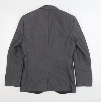 Next Mens Grey Polyester Jacket Suit Jacket Size 36
