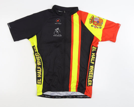 Pactimo Mens Multicoloured Geometric Jacket Size XL Zip - El Half Wheeler