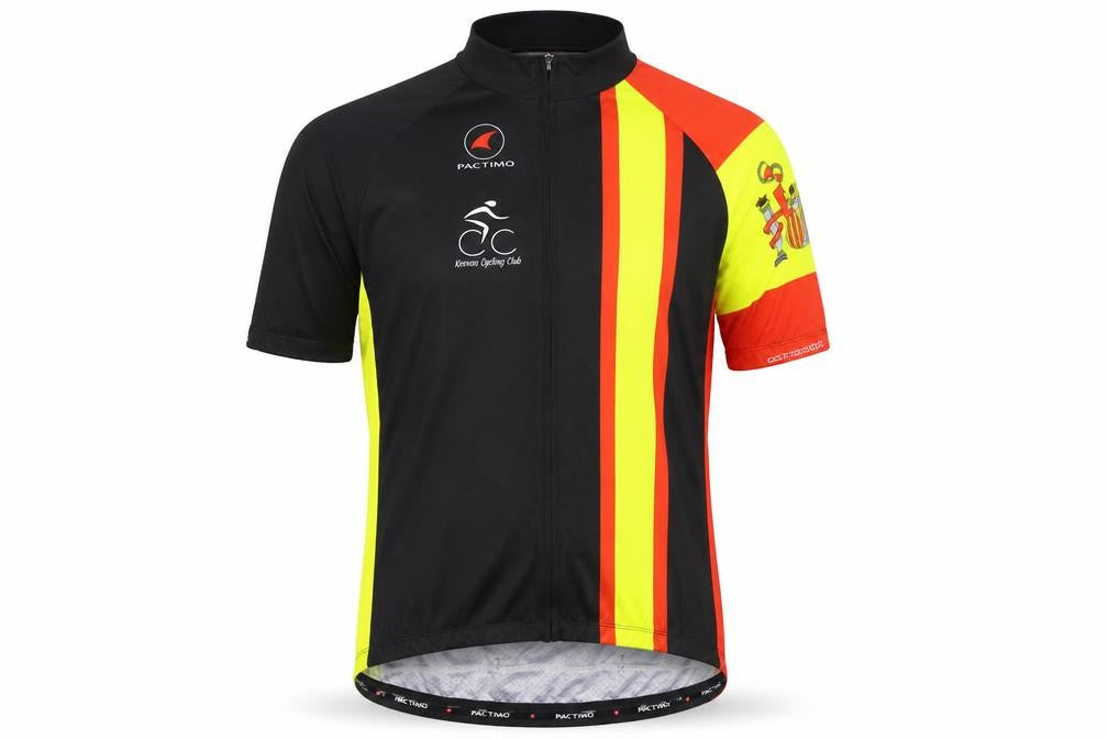 Pactimo Mens Multicoloured Geometric Jacket Size XL Zip - Keevan Cycling Club