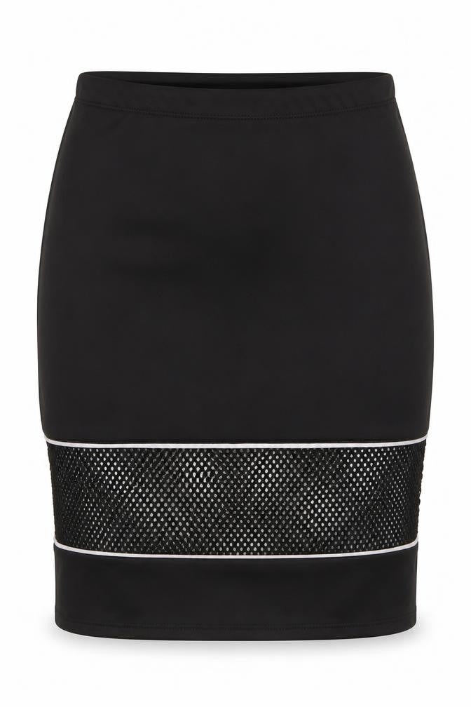 Papaya Womens Black Polyester Straight & Pencil Skirt Size M