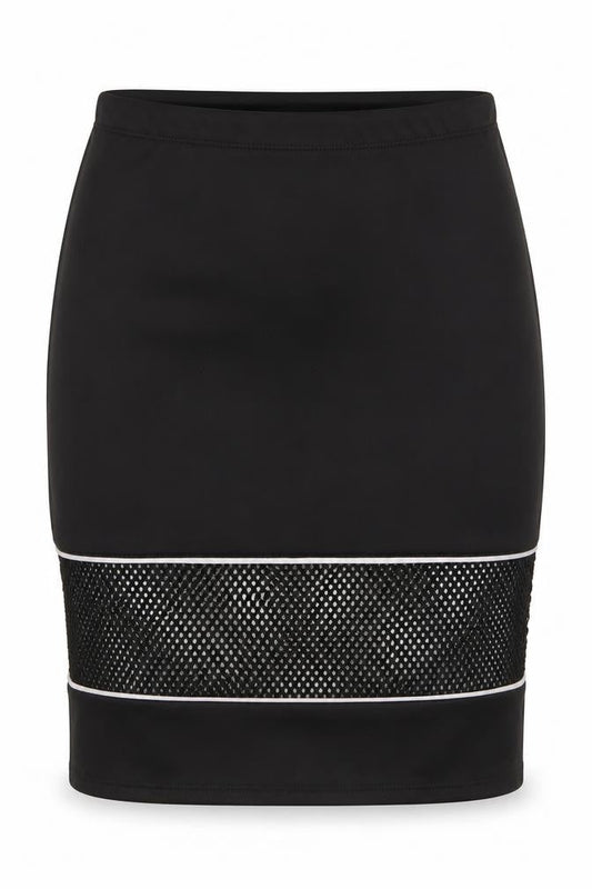 Papaya Womens Black Polyester Straight & Pencil Skirt Size M