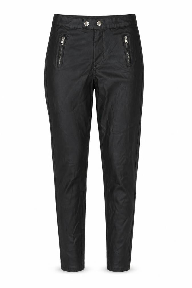 Quiz Womens Black Viscose Jegging Trousers Size 8 L29 in Regular Button
