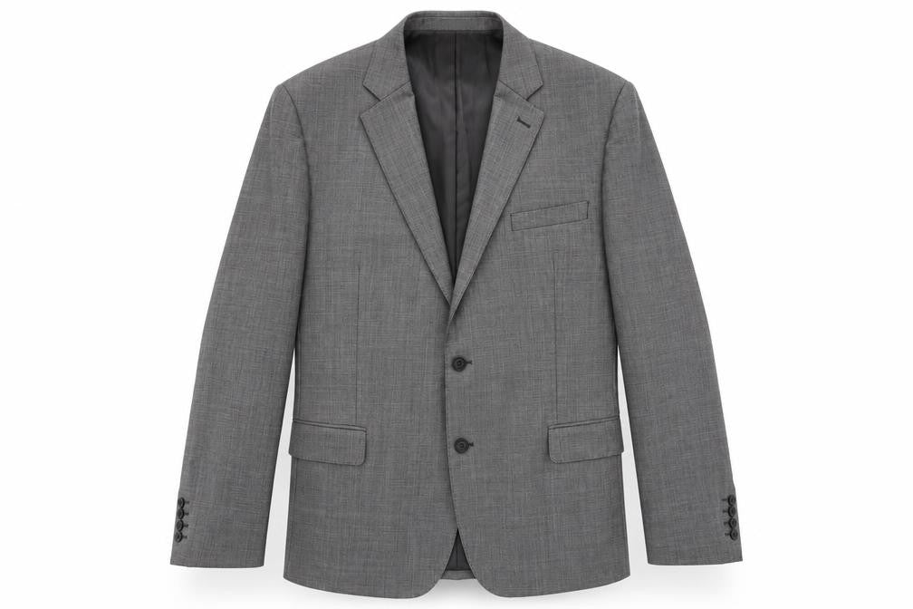 Paul Costelloe Mens Grey Wool Jacket Suit Jacket Size L