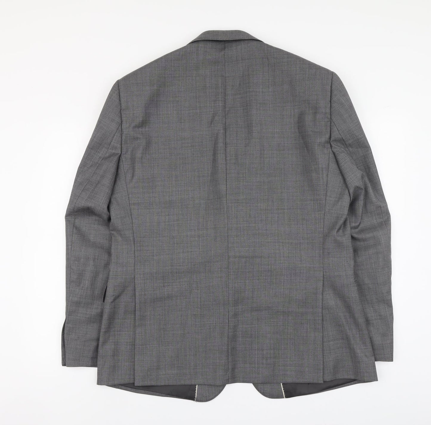 Paul Costelloe Mens Grey Wool Jacket Suit Jacket Size L